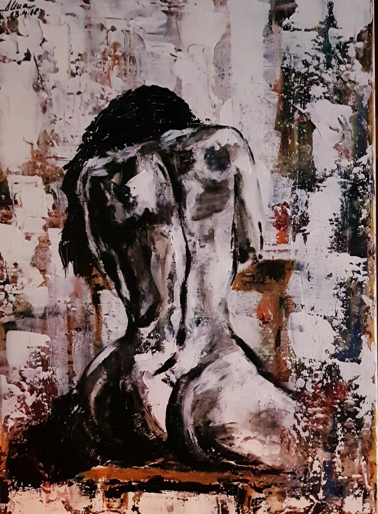 ArteDiAlina.com painting: on the chair